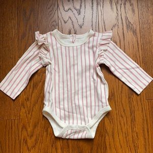 Pehr Ruffle One Piece Stripes Away Pink